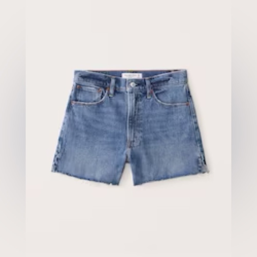 Abercrombie & Fitch High Rise 4-Inch Mom Shorts, Size 34